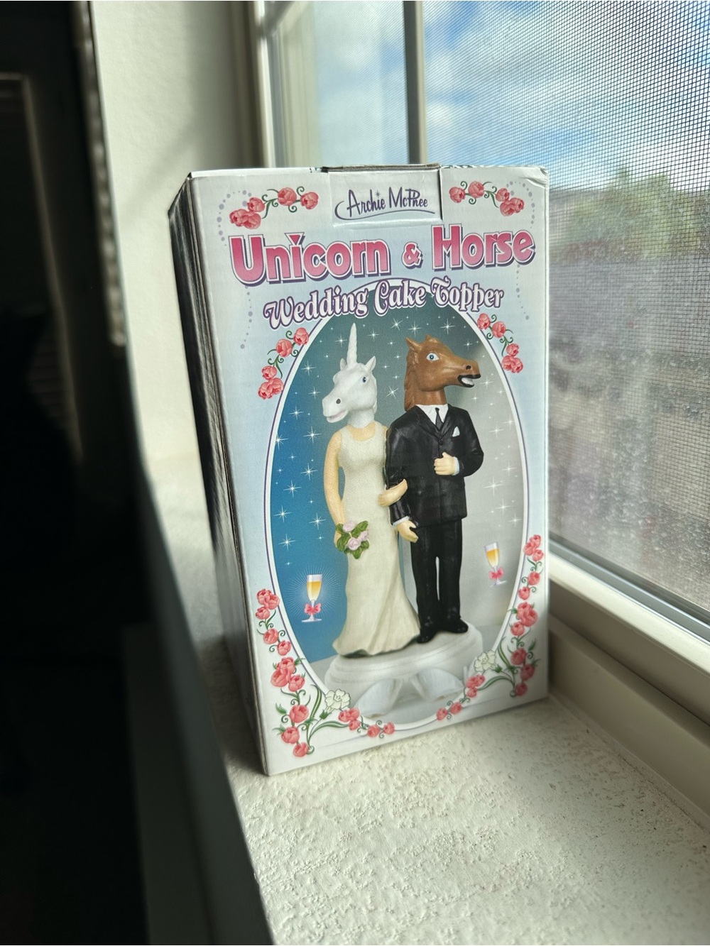 Archie McPhee Unicorn Horse Wedding Cake Topper NIB